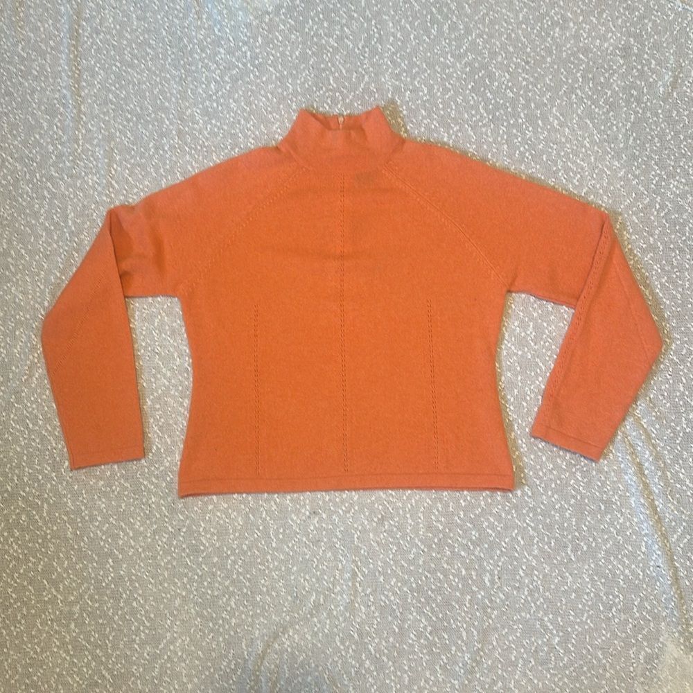 DON RAKOW Cashmere Sweater LARGE Peach